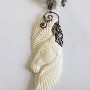 Horse Water Buffalo Necklace